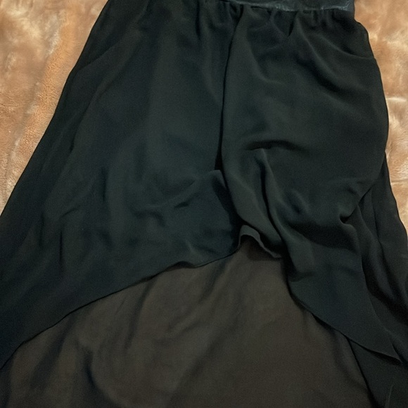 NEW LOOK Black Rose Embossed High Low Sleeveless Dress - Picture 2 of 12